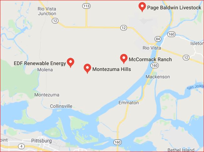 Rio Vista Wind Farms - Google Maps