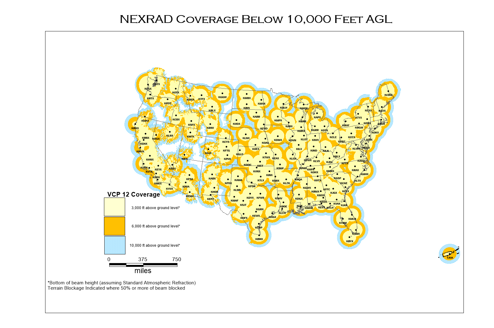 NEXRAD and TDWR Radar Locations