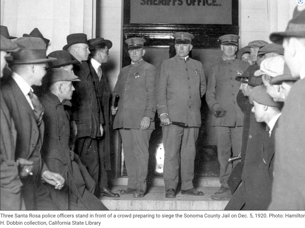 Sonoma County Jail, Dec. 5, 1920